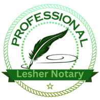 Professional Notary, Lesher Notary